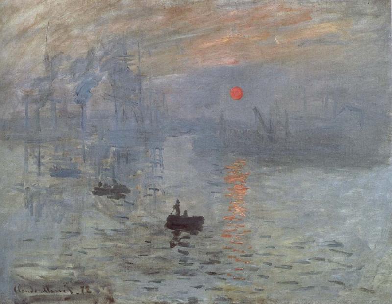 Claude Monet Sunrise oil painting image